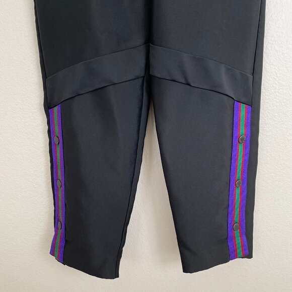 Sandro Womens 42 Size 10 US Patricia Stripe Track Pants Pull On Drawstring Waist - Picture 4 of 12